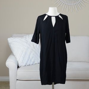 BCBG Maxazria Rosetta Cutout Dress in Black, Small